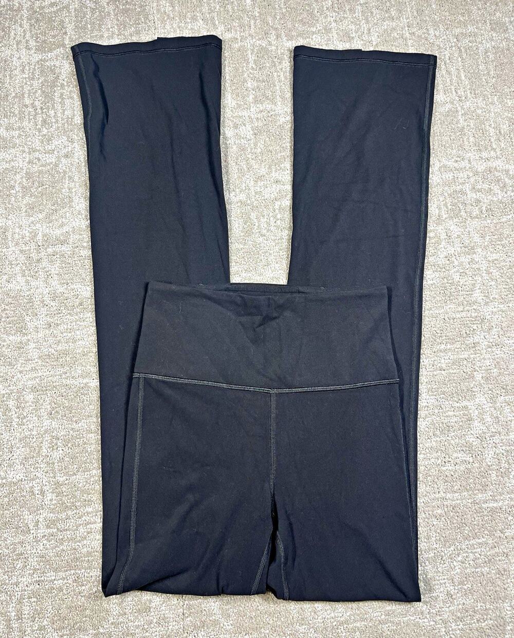 Athleta Elation Split Flare Leggings Womens XS Black Solid